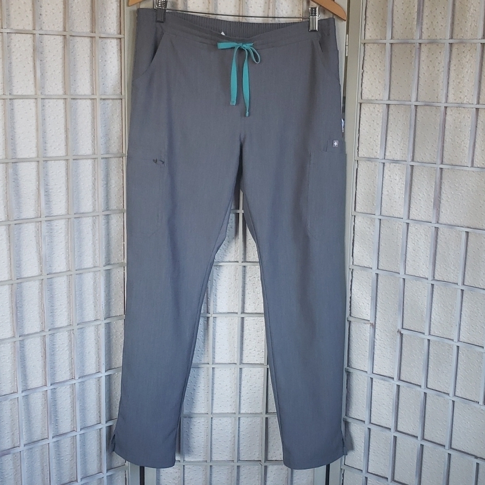 Fig gray straight leg mens scrub pants size M